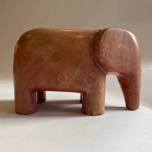 A Soap Stone Elephant Sculpture